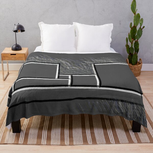 Item preview, The City of Black and White Squares "A" at Night designed and sold by Istvan Ocztos.