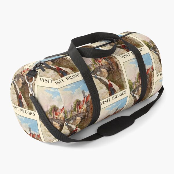 Item preview, Vintage retro style Bruges travel ad designed and sold by aapshop.