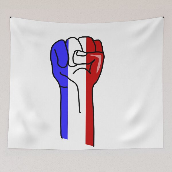 Item preview, Long live France and its SOVEREIGN people raised fist citizen resistance designed and sold by PrimitiveState.
