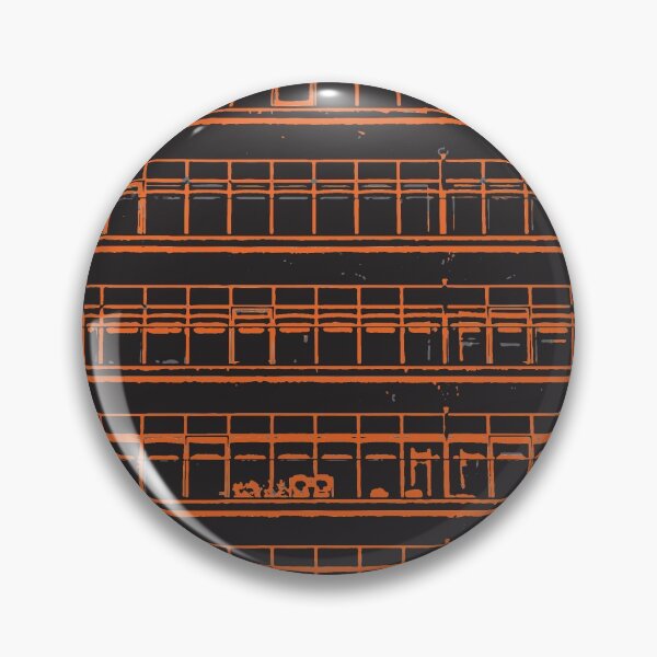 Item preview, Orange Architectural Abstraction designed and sold by Elinacon.