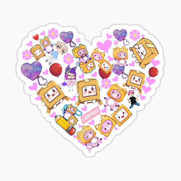 lankybox heart Sticker
