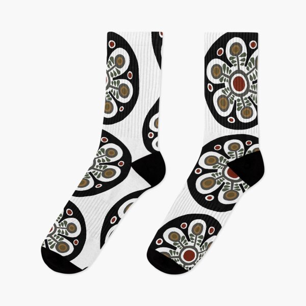 Item preview, folk art flower designed and sold by alisondexter.