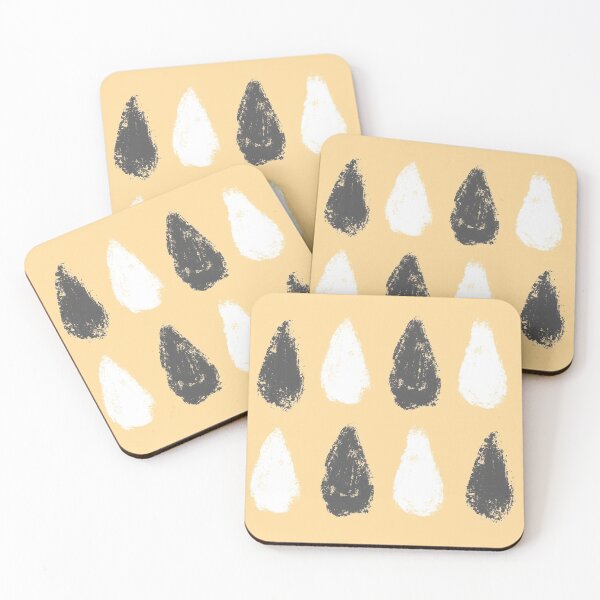 Item preview, Abstract yellow grey white pattern 03 designed and sold by MamSelle.