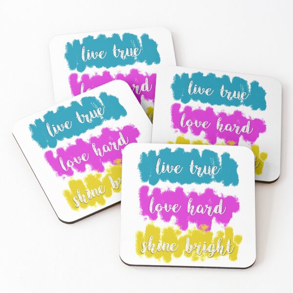Item preview, Live True, Love Hard, Shine Bright designed and sold by KatNorlandMerch.