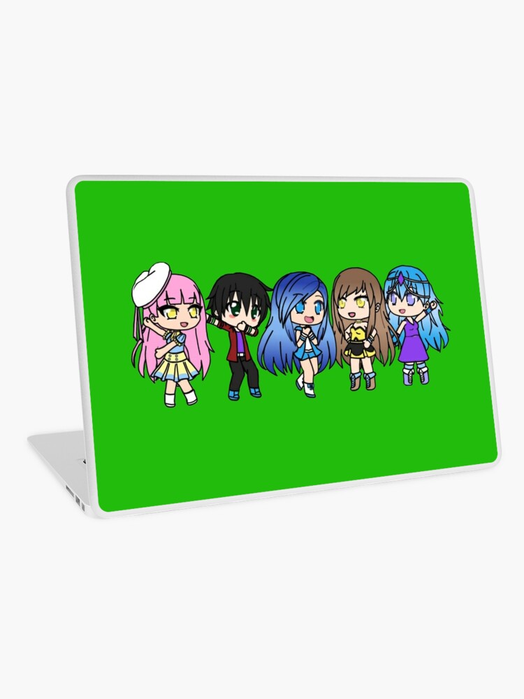 Funneh Krew Minecraft Game Gacha Laptop Skin By Skyred233 Redbubble - funneh roblox skin