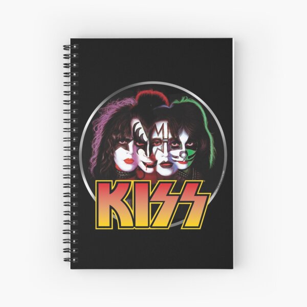 KISS Faces Merge Spiral Notebook