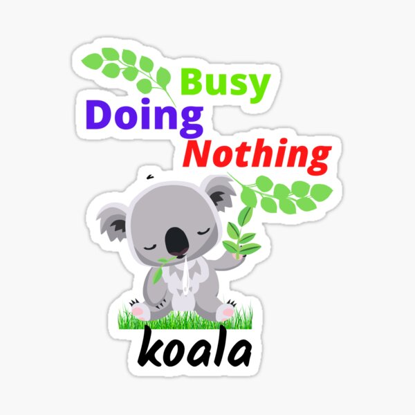 Lazy Koala Stickers 