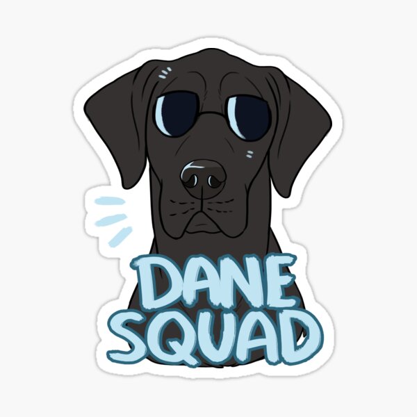 DANE SQUAD (black) Sticker