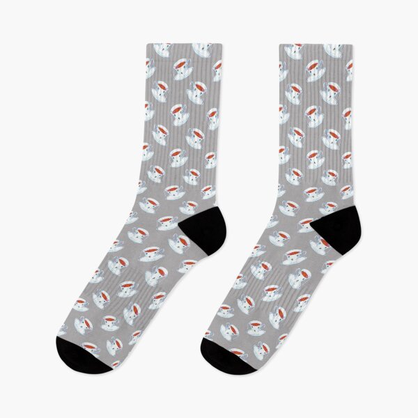 Item preview, tea cup  pattern on grey designed and sold by linagaiaart.