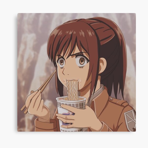 Sasha Braus Snk eating noodle  Impression sur toile