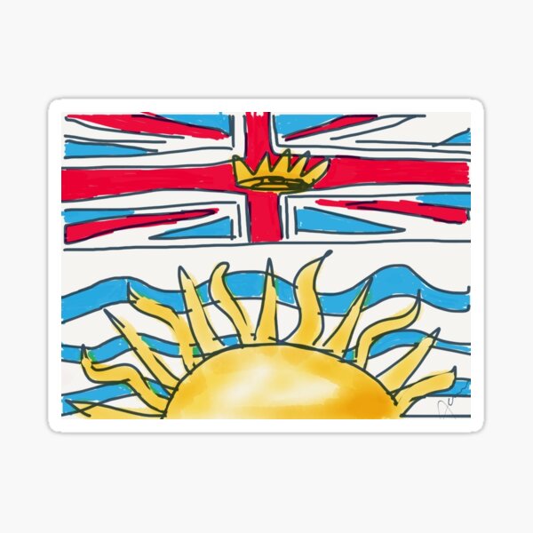 Flag of BC Sticker