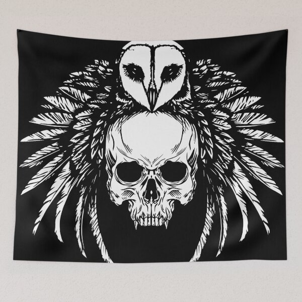 Item preview, Owl and Skull designed and sold by ZethTheReaper19.