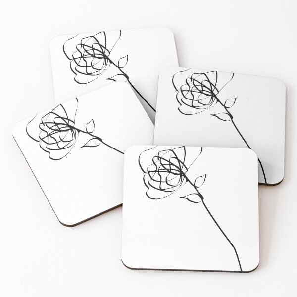 Item preview, Rose Line Art In Black For Lovers Loved Ones And Self Love designed and sold by 4U2NV-LDN.