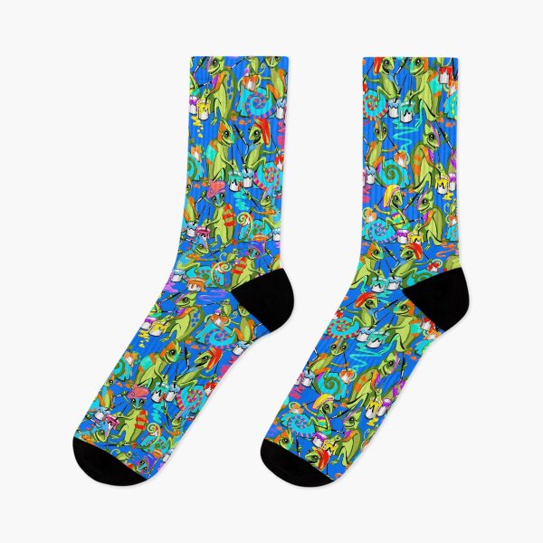 Item preview, Chameleon Paint Party | Blue designed and sold by L Diane Johnson.