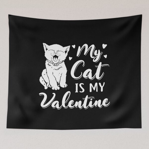 Item preview, My cat is my valentine designed and sold by WiBto.