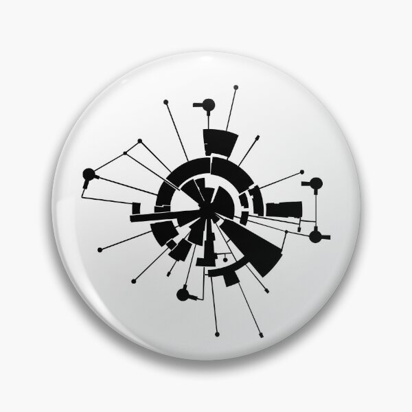 Item preview, ALPHA BLACK DIAGRAM CLOCK designed and sold by sorellarium13.