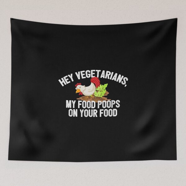 Item preview, My Food Poops On Yours - Funny Vegetarian Vegan designed and sold by PrintPress.