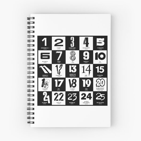 Item preview, 25 films with numerals in the title. designed and sold by BlimeyPrints.