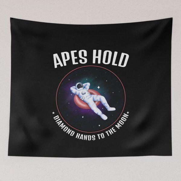 Item preview, Ape's Hold, Diamond hands to the moon Wallstreet Bets  designed and sold by SKilner.