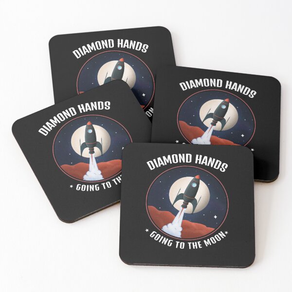 Item preview, Retail traders Diamond hands going to the moon designed and sold by SKilner.