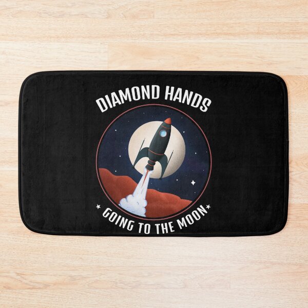 Item preview, Retail traders Diamond hands going to the moon designed and sold by SKilner.