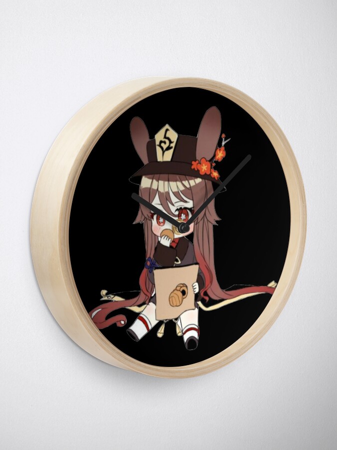 Hu Tao, Genshin Impact Clock for Sale by parkerku