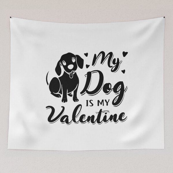 Item preview, My dog is my valentine designed and sold by WiBto.