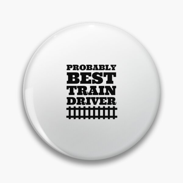 Item preview, Probably best train driver minimalist tshirt  designed and sold by Tropical Blood.