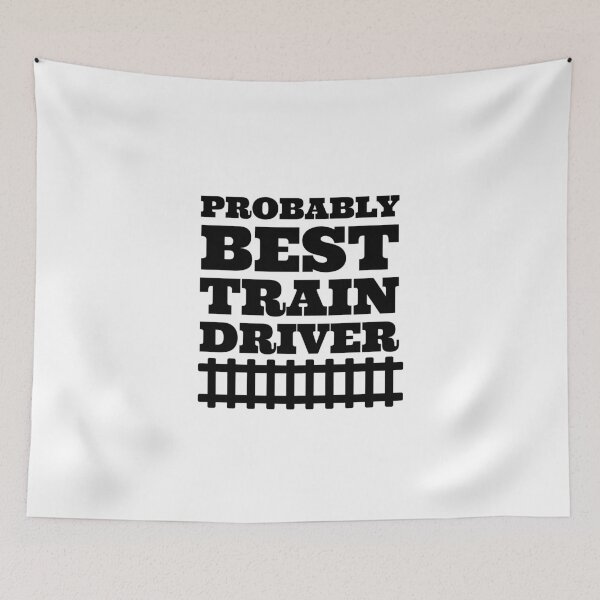 Item preview, Probably best train driver minimalist tshirt  designed and sold by Tropical Blood.