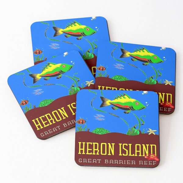 Item preview, "HERON ISLAND" Great Barrier Reef Print designed and sold by posterbobs.