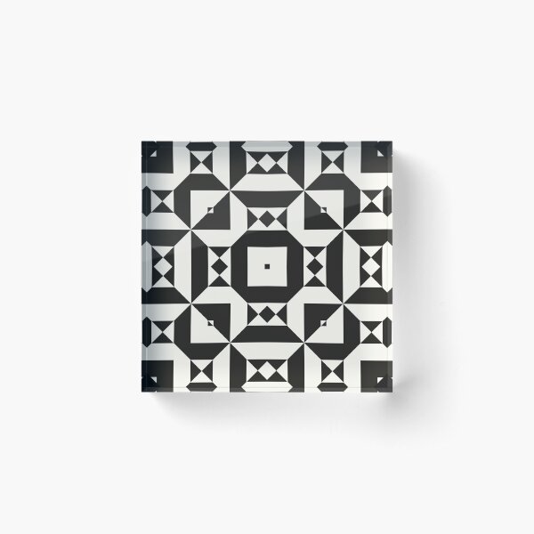 Item preview, Abstract Black and White Geometric Design No.24 designed and sold by venella.