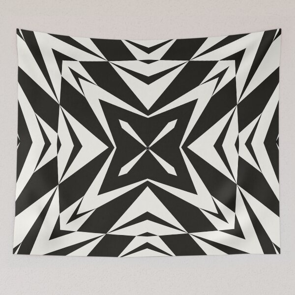 Item preview, Black and White Geometric Pattern No.25 designed and sold by venella.