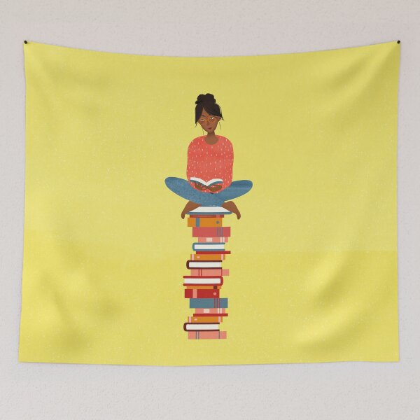 Item preview, Book Lover (yellow) designed and sold by Inklovecassie.
