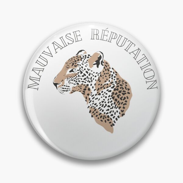 Item preview, Mauvaise Reputation - French for Bad Reputation - Typography and Jaguar designed and sold by Mars Babe.