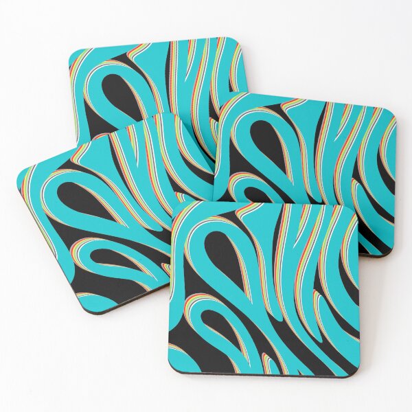 Item preview, # 125- Modern Zebra Effect on Black Background - Abstract Art - Kook Art designed and sold by KookArt.