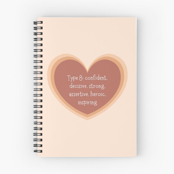 Item preview, Enneagram Type 8 Eight Personality Test, Myers Briggs, Neutral Earth Tones Heart designed and sold by BohoStudio.