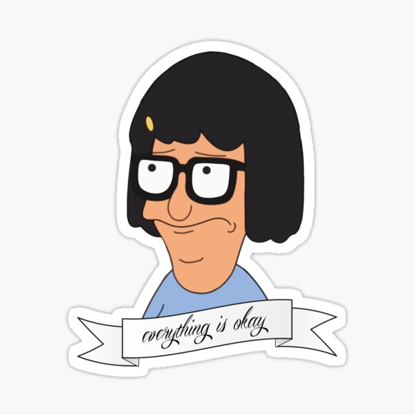 Tina Belcher Bobs Burgers - Large Greeting Card - 8.5 x 5.5