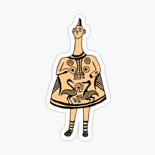 Item preview, Bell idol from ancient Greece - timeless abstraction designed and sold by LeahHa.