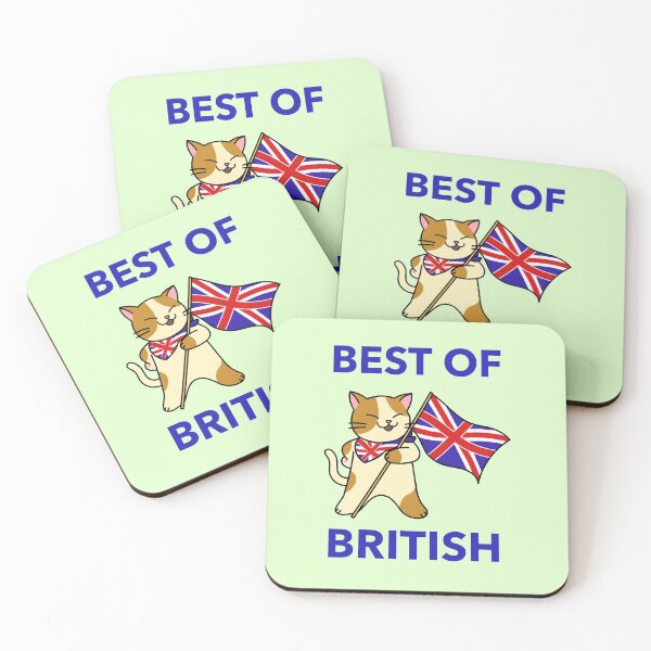 Item preview, Best Of British, British Cat, Great Britain, British Flag designed and sold by HomeConscious.