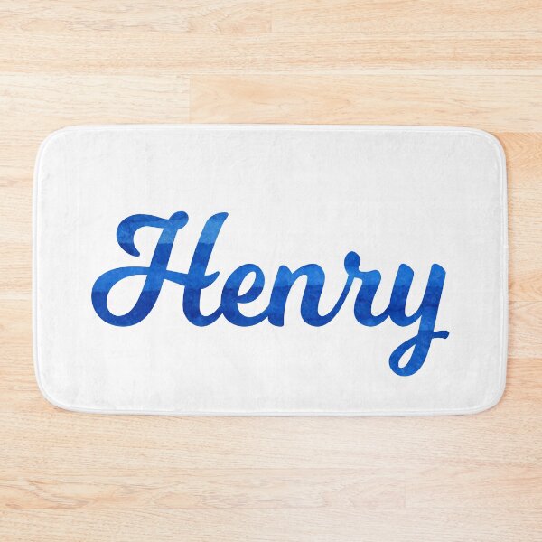 Item preview, Henry boys name blue watercolor design designed and sold by ComicKitsch.