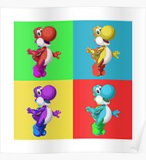 Yoshi ala Warhol Poster