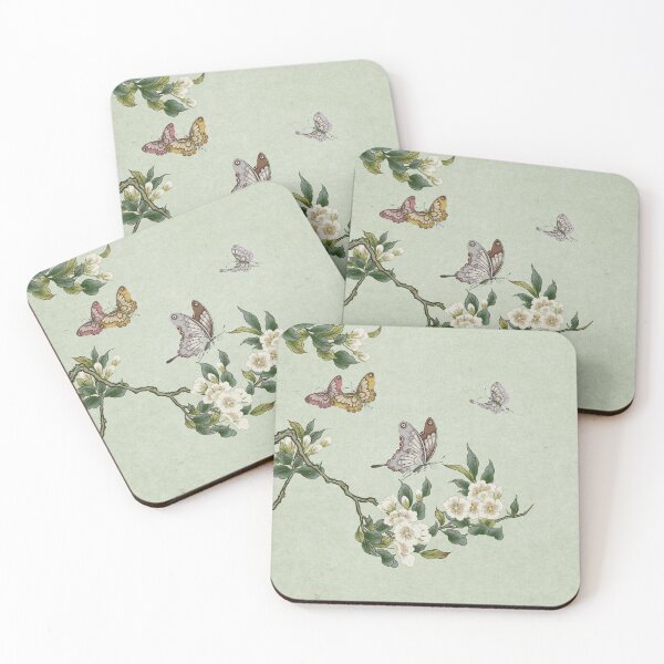 Item preview, Pear flowers and butterflies type C - Minhwa : Koreafolkpainting designed and sold by minsillust.