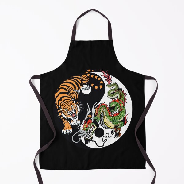 Artikelvorschau, Chinesisches Drachen- und Tiger-Tattoo-Grafik-Yin- und Yang-Symbol entworfen und verkauft von enjoytheshirt.