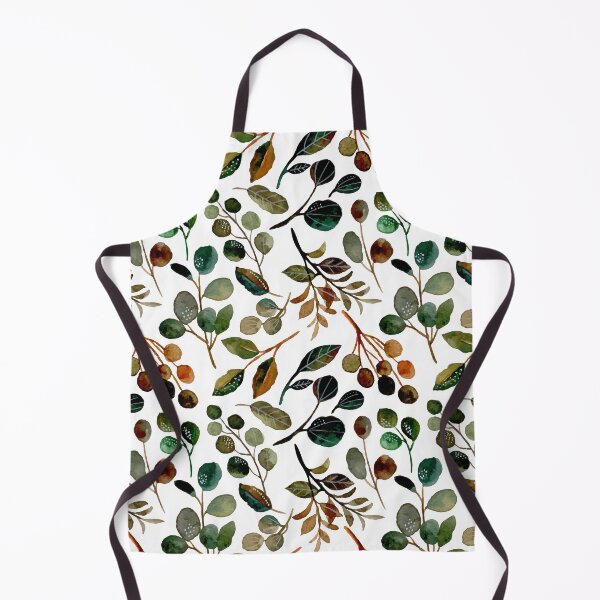 Aperçu de l'œuvre Woodland Foliage, Watercolor Leaves Pattern créée et vendue par meggydesigns.