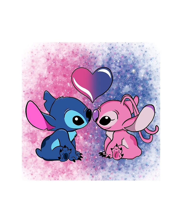 Stitch And Lilo Stitch Angel Love Poster | art-kk.com