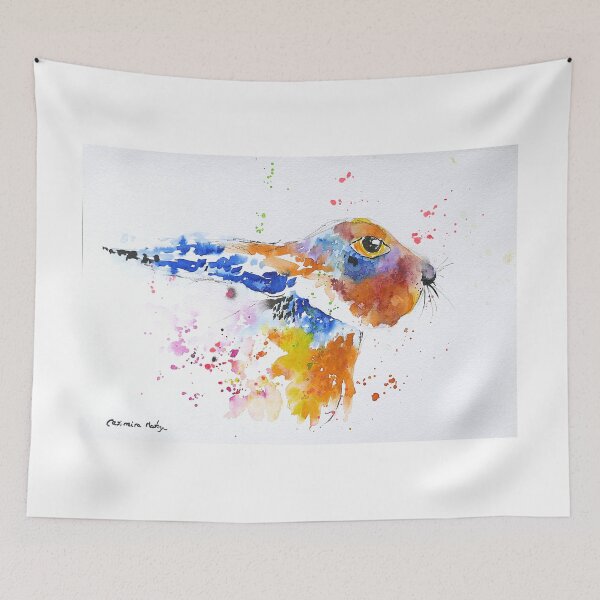 Item preview, Colourful Abstract Hare designed and sold by Casimirasart.