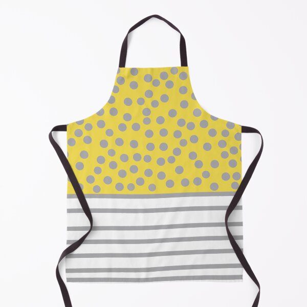 Item preview, Yellow and grey spots and stripes pattern designed and sold by SJAPhoto.