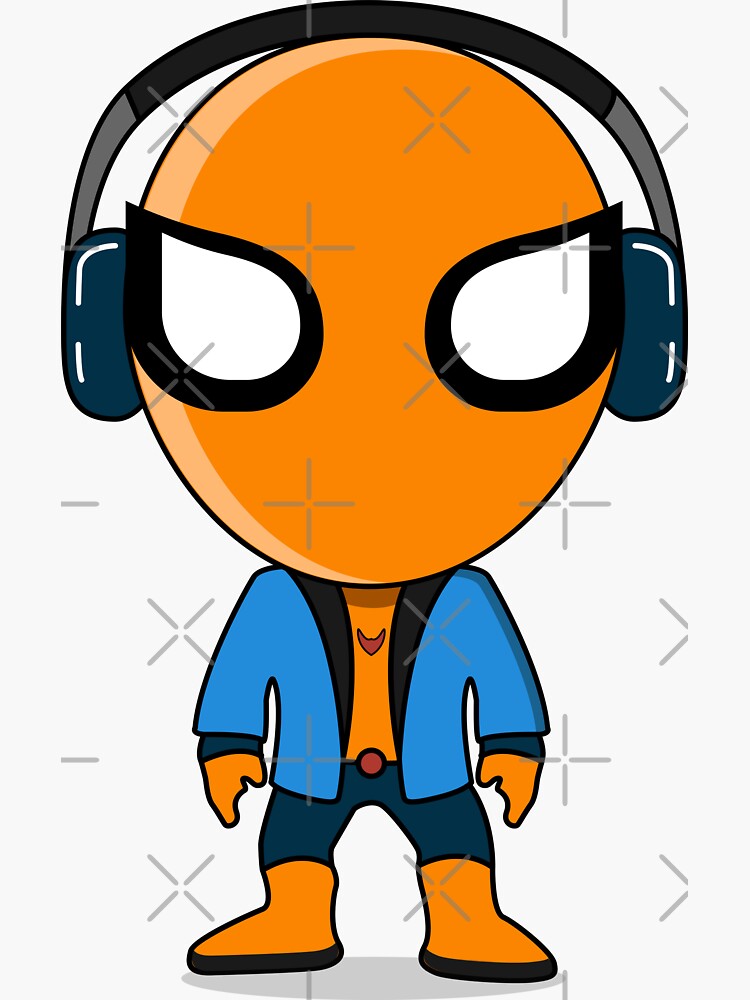 Retro headphones Sticker for Sale by RapTags24