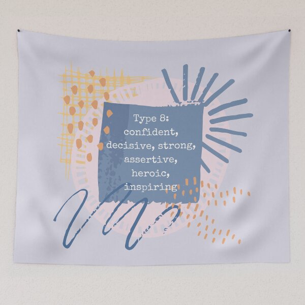 Item preview, Enneagram Type 8 Eight Personality Test Myers Briggs Watercolor Stars Celestial Pink Lilac designed and sold by BohoStudio.