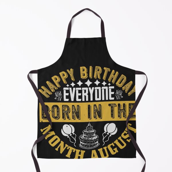 Item preview, Happy birthday everyone born in the month of august designed and sold by WigglyLine.